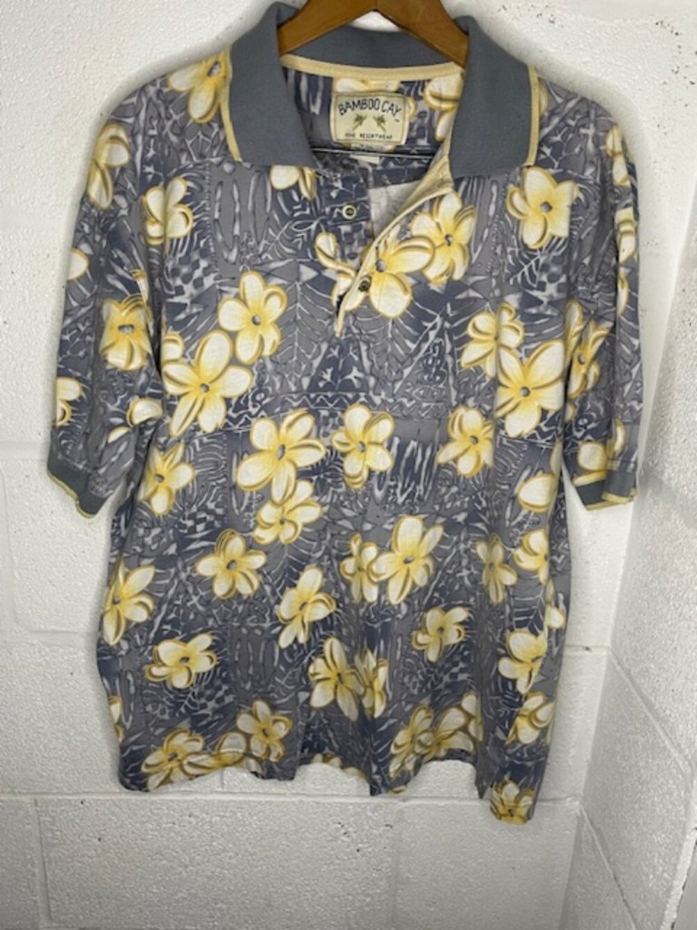 Bamboo Cay Resortwear Polo with Tropical Design